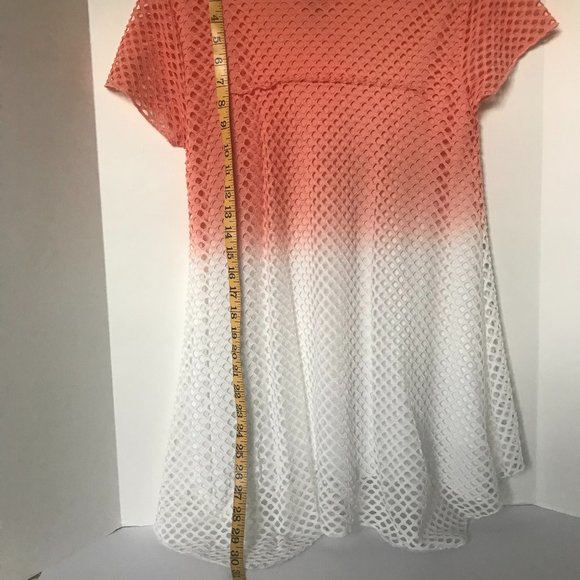 C. Oliver lined A line top size M melon & white - Picture 6 of 9